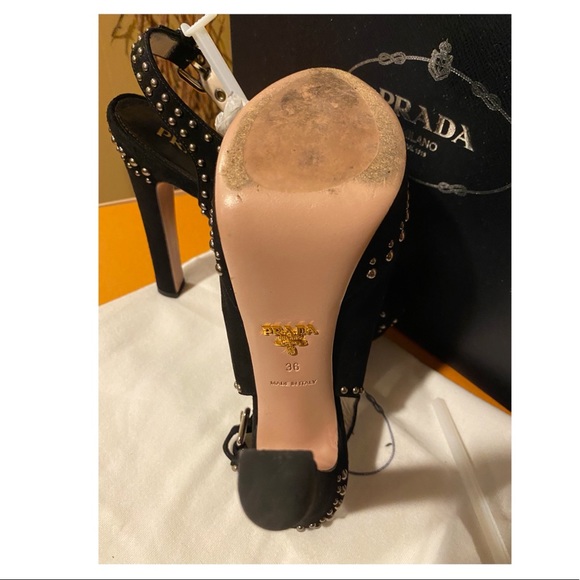 Prada Calzature Donna Camoscio Platform Heels - Picture 4 of 6